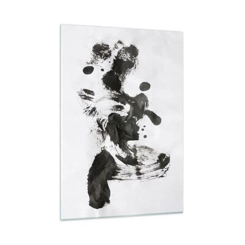 Obraz na skle - Metoda v šílenství? - 50x70 cm