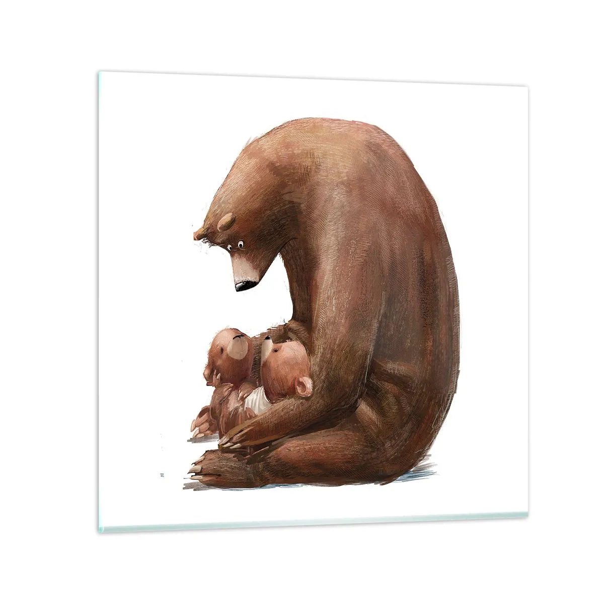 Obraz na skle - Sladké sny, děti - 40x40 cm