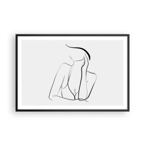 Plakát v černém rámu - Na vlně snů - 91x61 cm