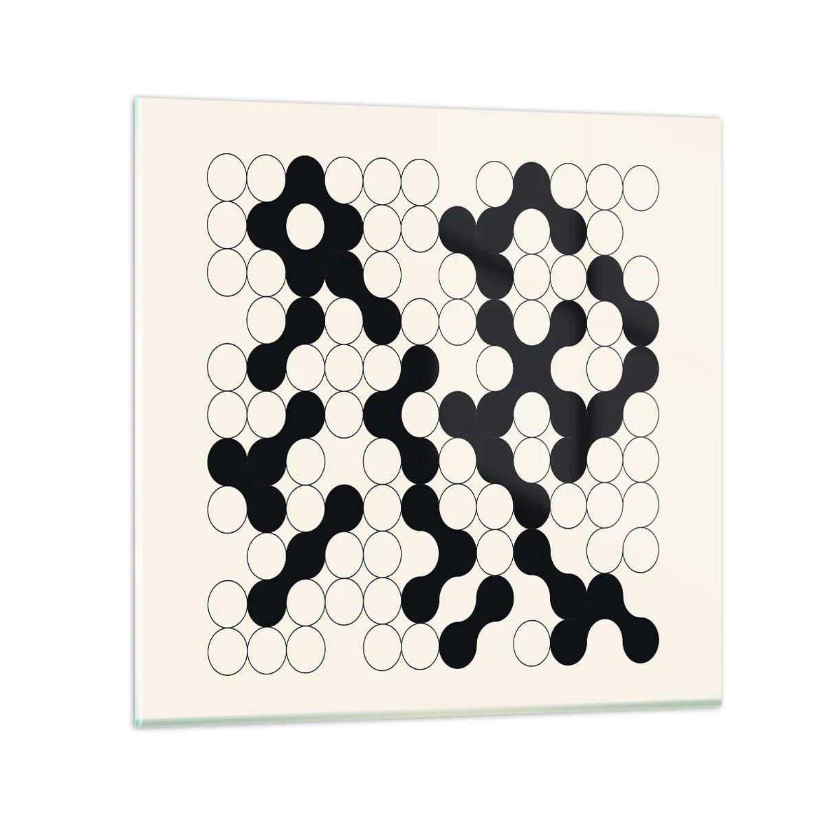 Obraz na skle - Čínská hra – variace - 50x50 cm