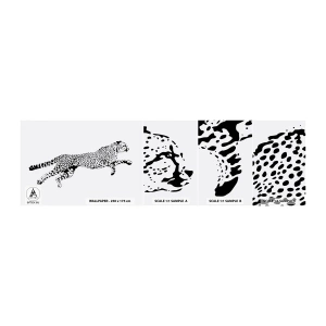 Vzor Fototapety Samolepicí Deluxe Sticker - Nejrychlejší duch lesa - Zvířata, Gepard, Divoká kočka - 100x30 cm