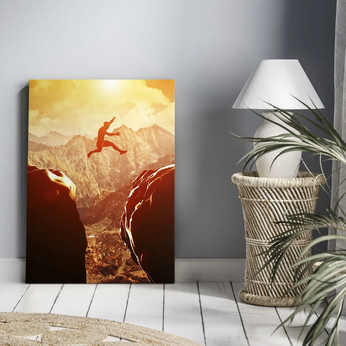 Obraz na plátně - Překročením hranic - 45x80 cm
