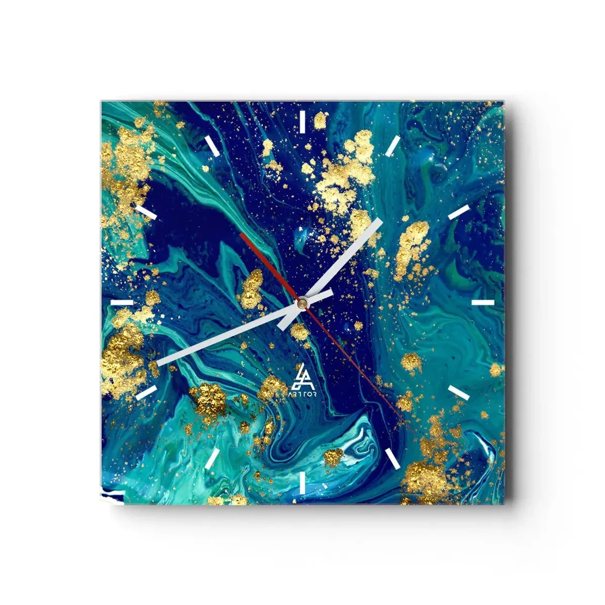 Nástěnné hodiny - Plátky slunce  - 40x40 cm