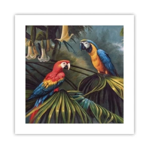 Plakát - Romantismus v tropech - 40x40 cm