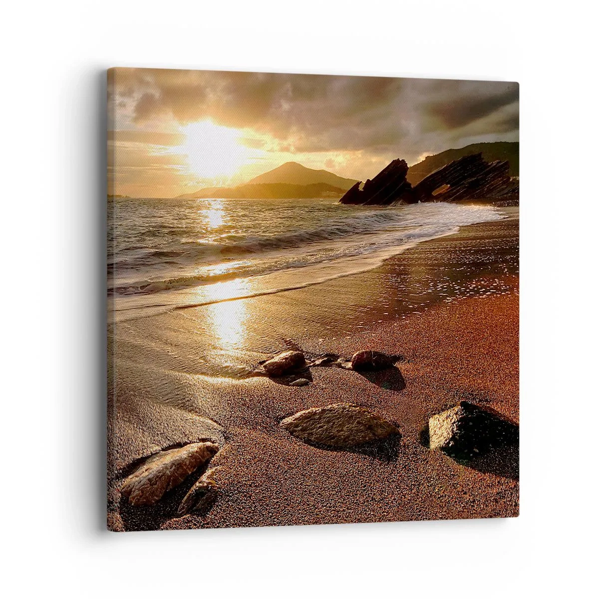 Obraz na plátně - Jdi za sluncem k výšinám - 40x40 cm