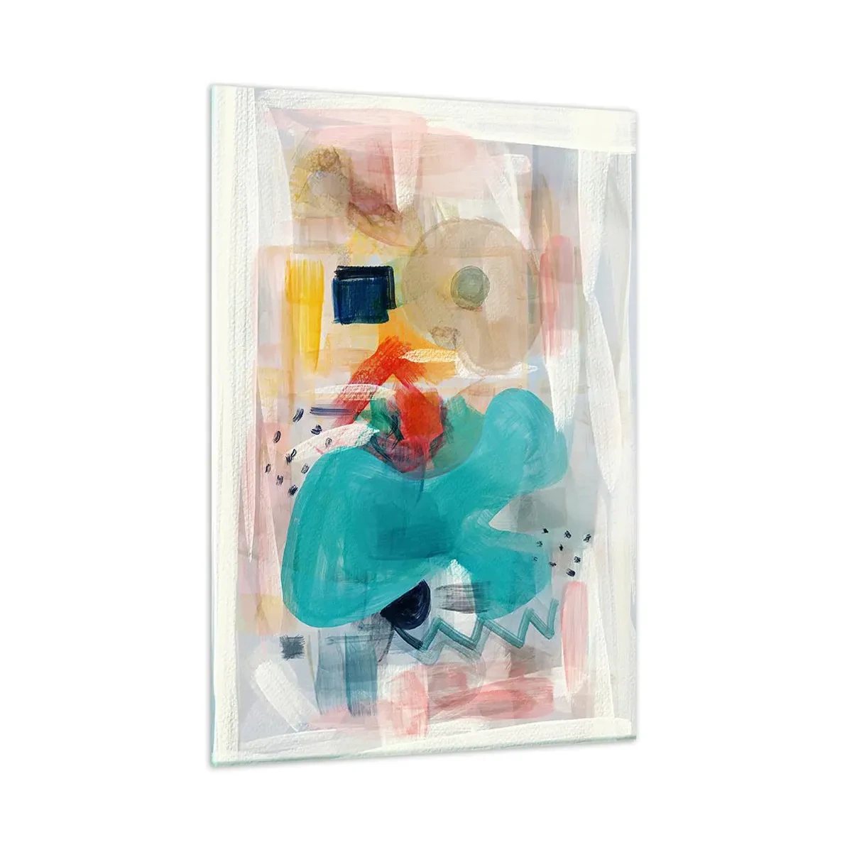 Obraz na skle - Barevná hra - 50x70 cm
