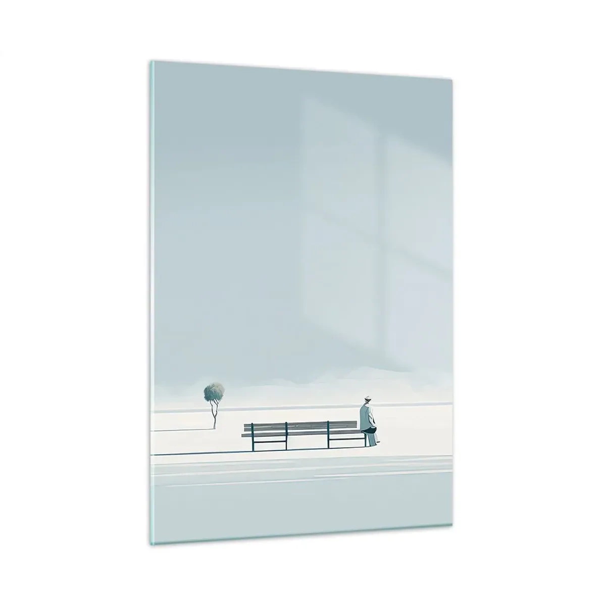 Obraz na skle - Ano, čekám. - 50x70 cm