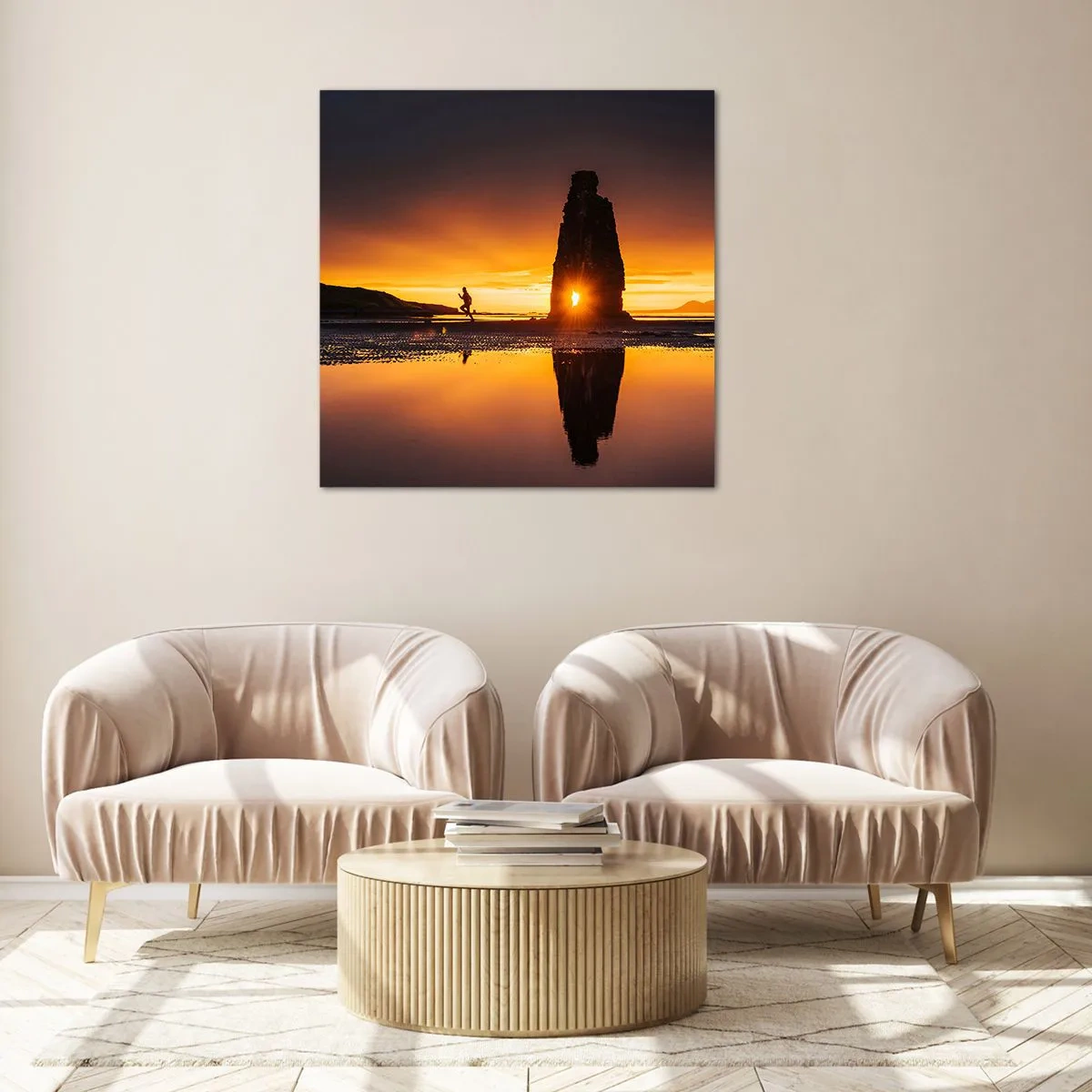 Obraz na skle - Pouze ty a příroda - 40x40 cm