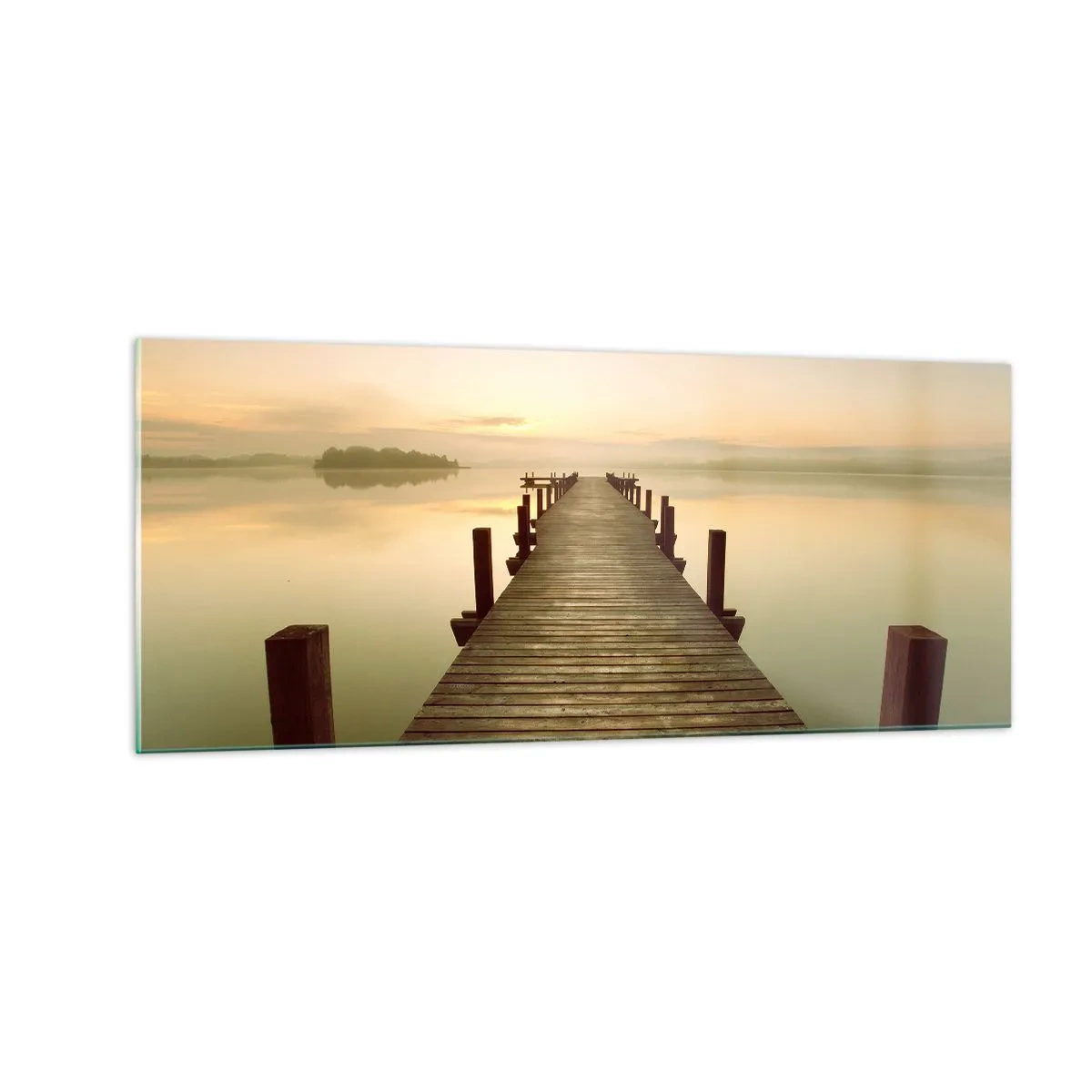 Obraz na skle - Rozbřesk, svítání, světlo - 100x40 cm