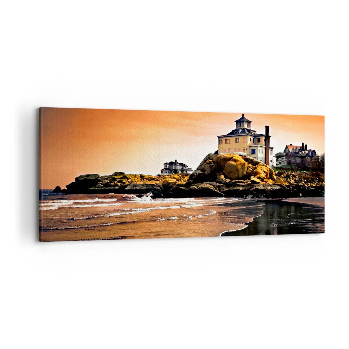 Obraz na plátně - Elegance západního pobřeží - 100x40 cm