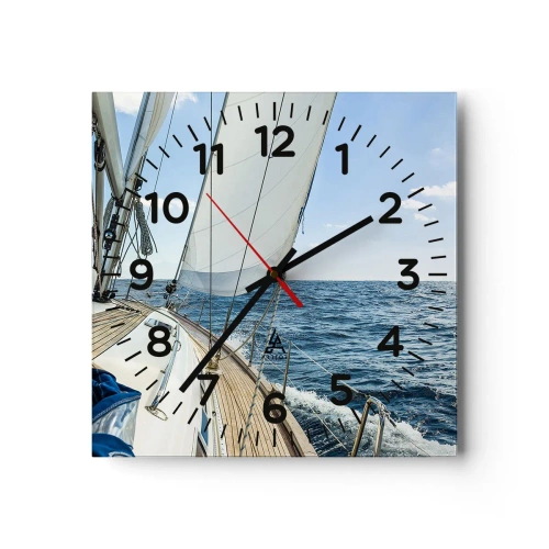 Nástěnné hodiny - Ahoj, dobrodružství - 40x40 cm