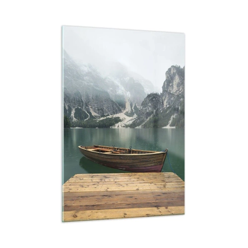 Obraz na skle - „Hrdé skály vepředu“ - 50x70 cm