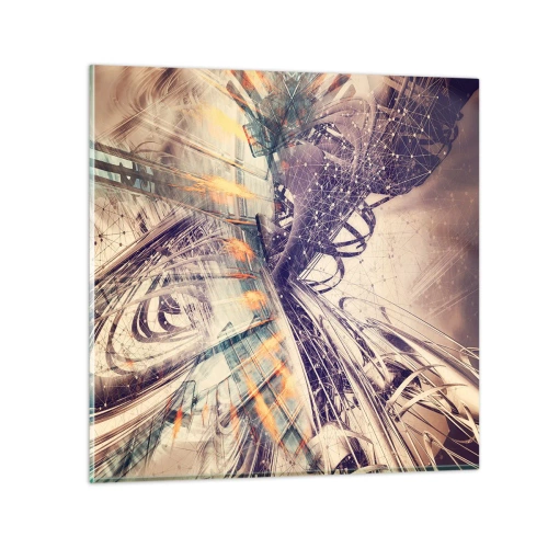 Obraz na skle - Ve velkém spěchu - 40x40 cm