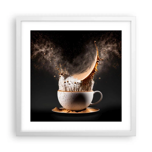 Plakát v bílém rámu - Exploze chuti - 40x40 cm