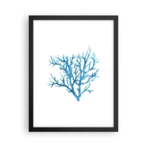 Plakát v černém rámu - Mořský filigrán - 30x40 cm