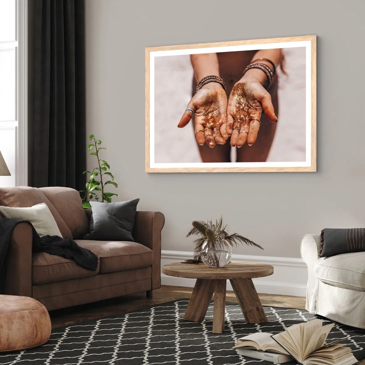 Plakát v rámu světlý dub - Dárek pro tebe - 91x61 cm