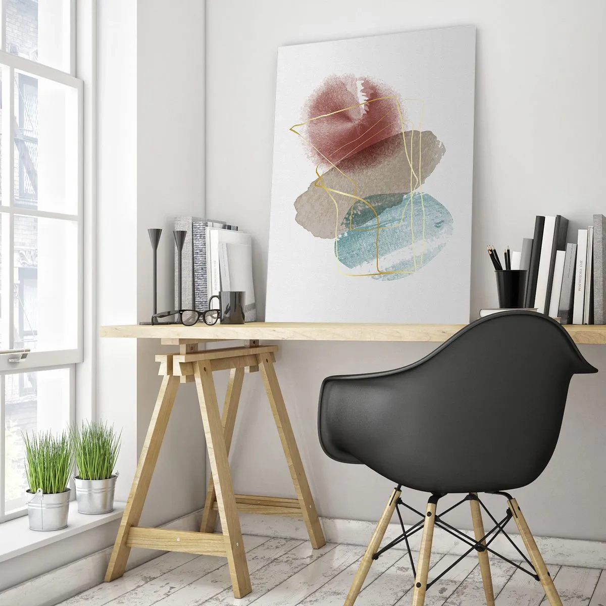 Obraz na skle - Korálky prostoru - 70x100 cm