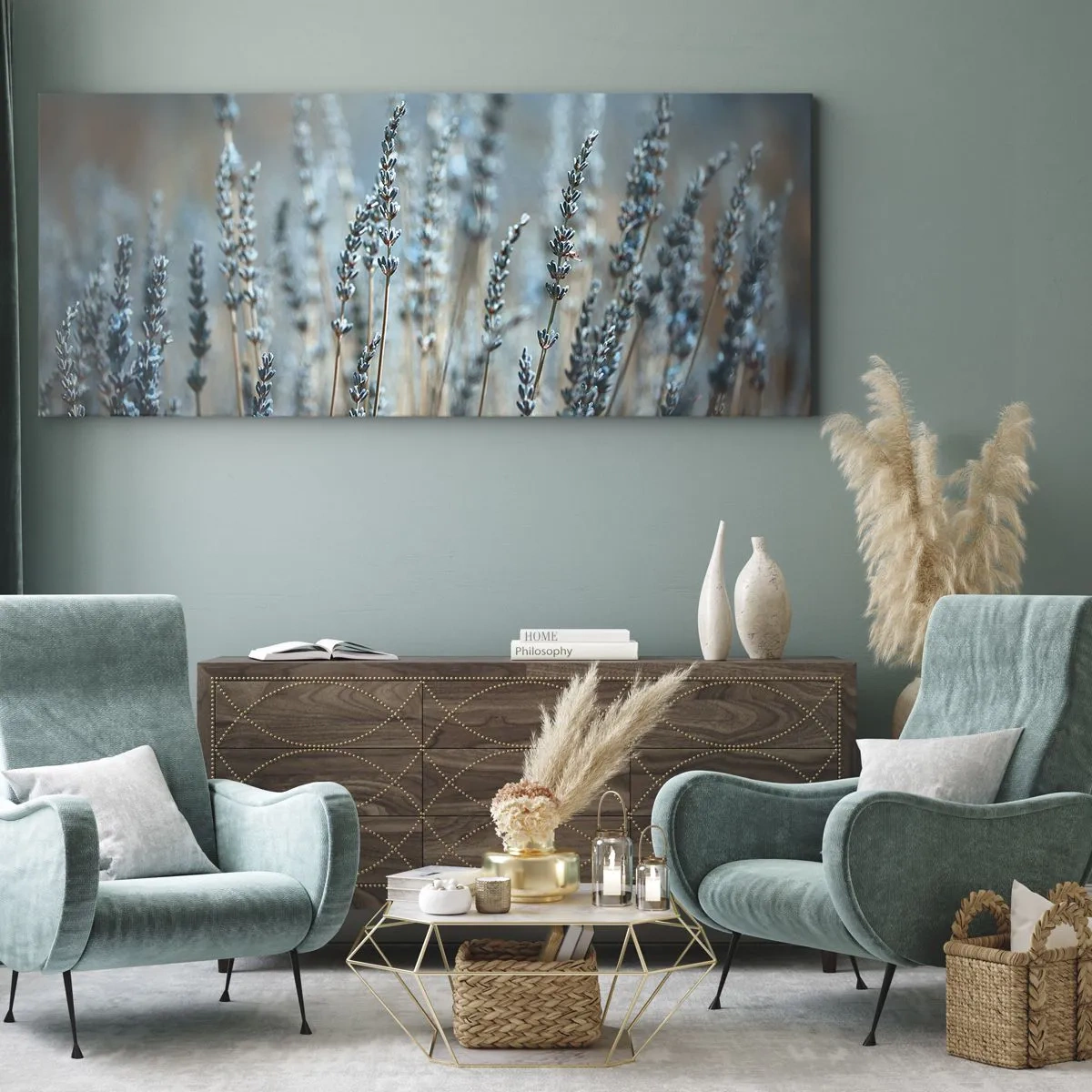 Obraz na plátně - Voňavý lán - 160x50 cm