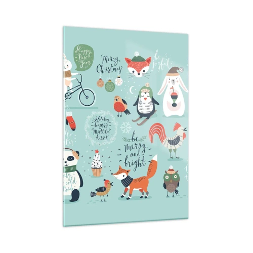 Obraz na skle - Ať jsou vždy Vánoce! - 50x70 cm