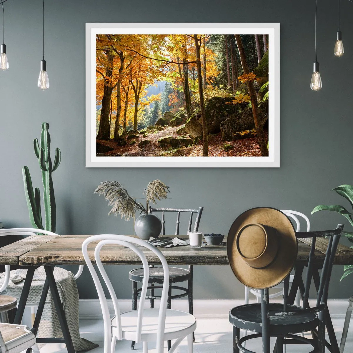 Plakát v bílém rámu - Čas na odpočinek - 40x30 cm