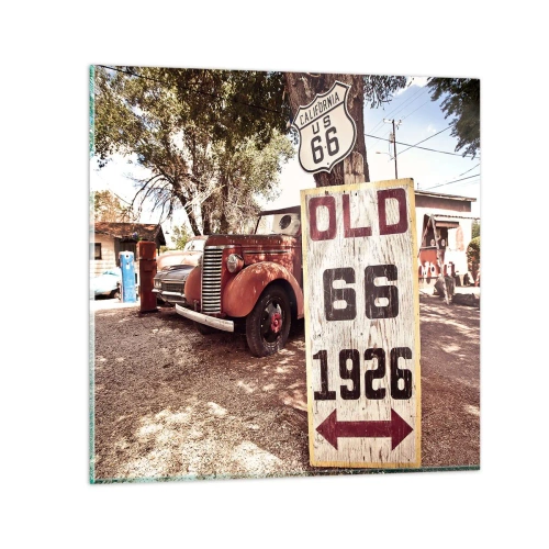 Obraz na skle - Legenda americké provincie - 40x40 cm