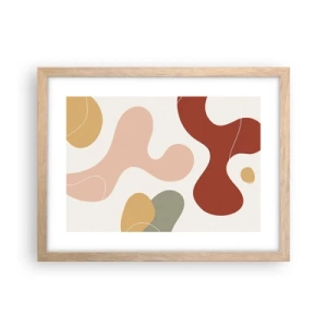 Plakát v rámu světlý dub - Klikyháky - 40x30 cm