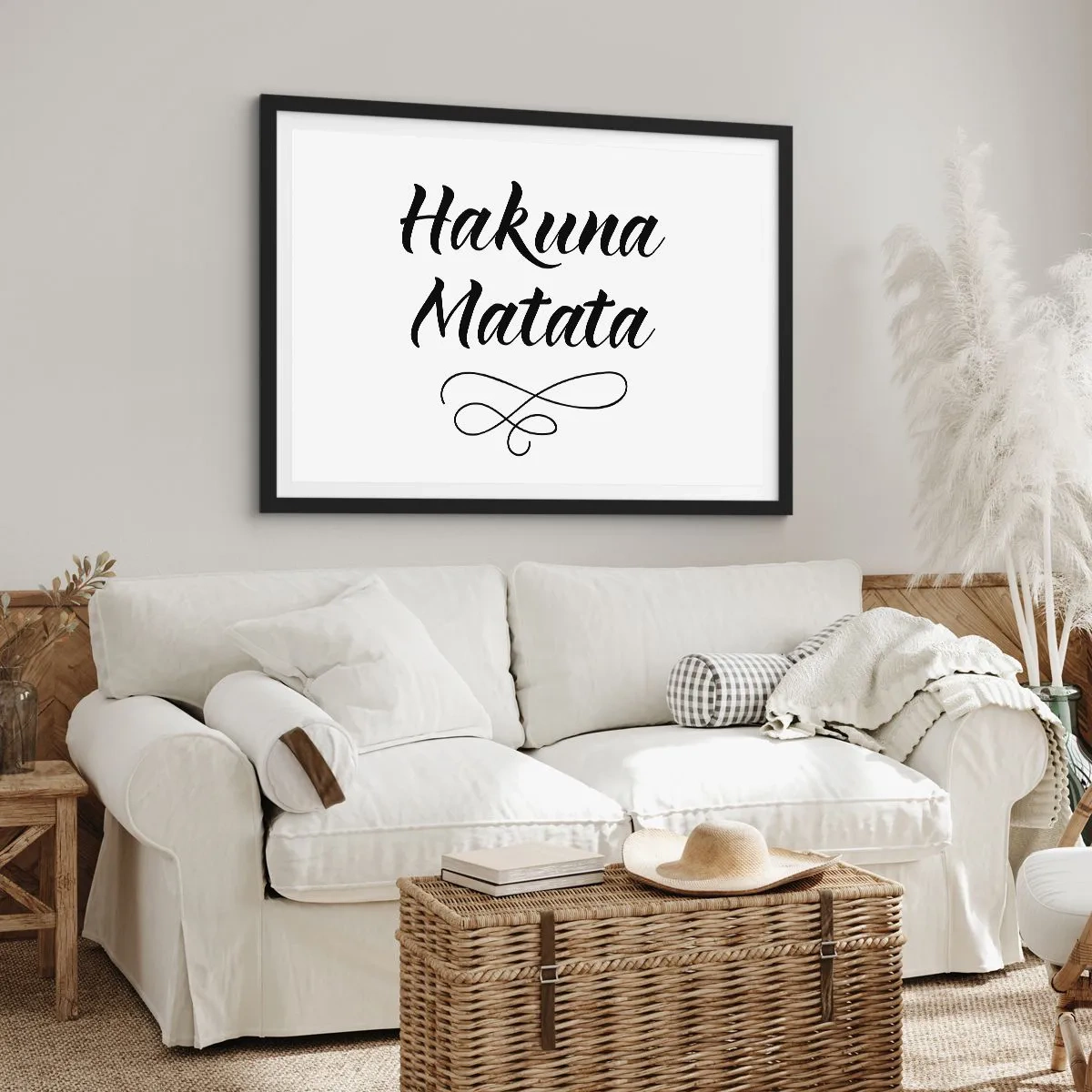 Plakát v černém rámu - Nejlepší rada - 100x70 cm