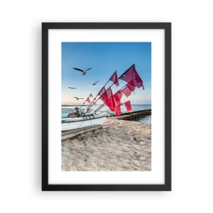 Plakát v černém rámu - Zasloužená přestávka - 30x40 cm