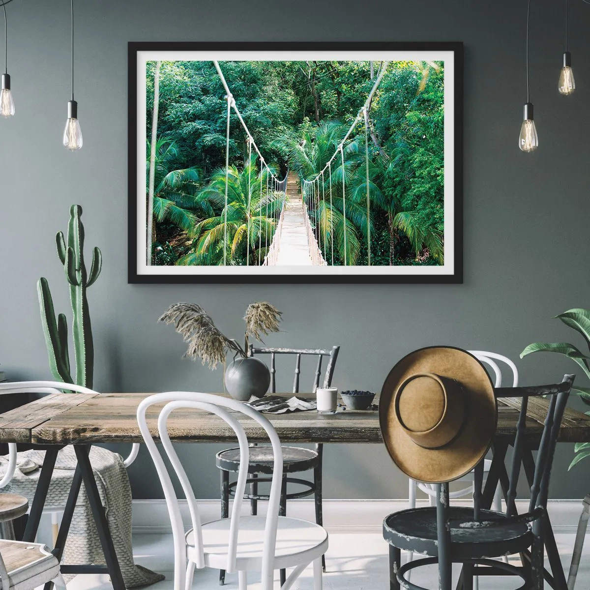 Plakát v černém rámu - Welcome to the jungle! - 70x50 cm