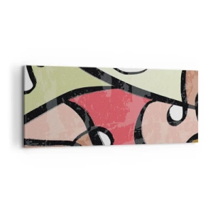 Obraz na plátně - Piruety uprostřed barev - 100x40 cm