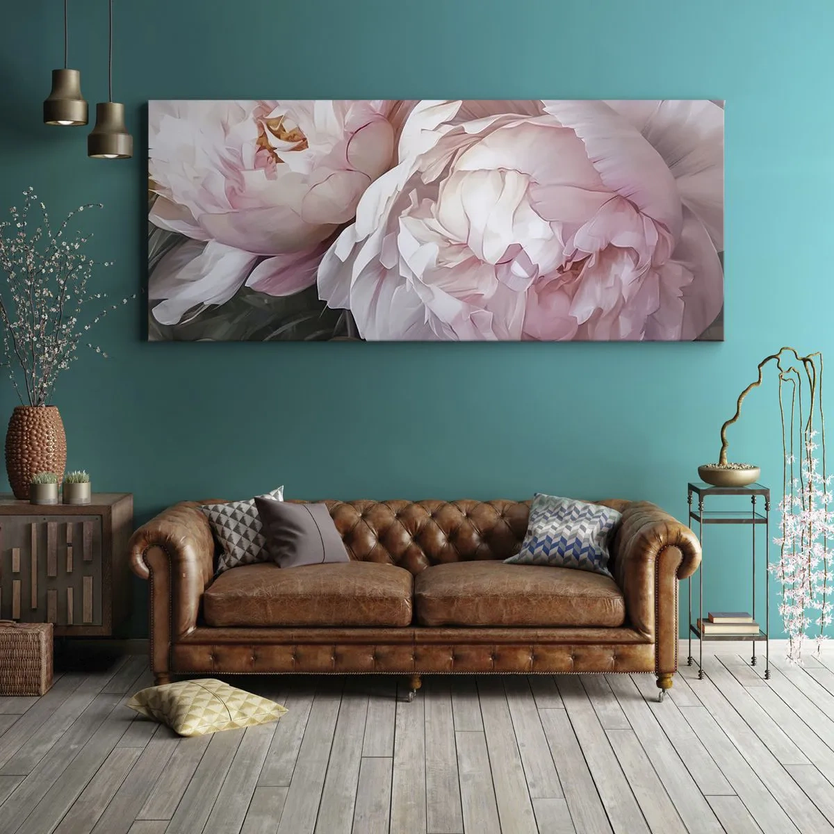 Obraz na plátně - Uchytnuté v rozkvětu - 100x40 cm