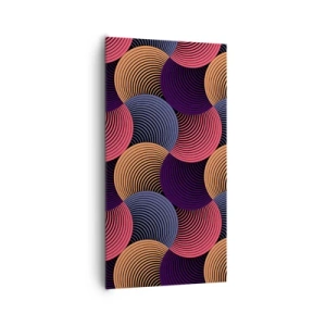 Obraz na plátně - V kruhovém rytmu - 65x120 cm