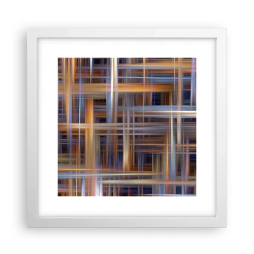 Plakát v bílém rámu - Utkané ze světla - 30x30 cm