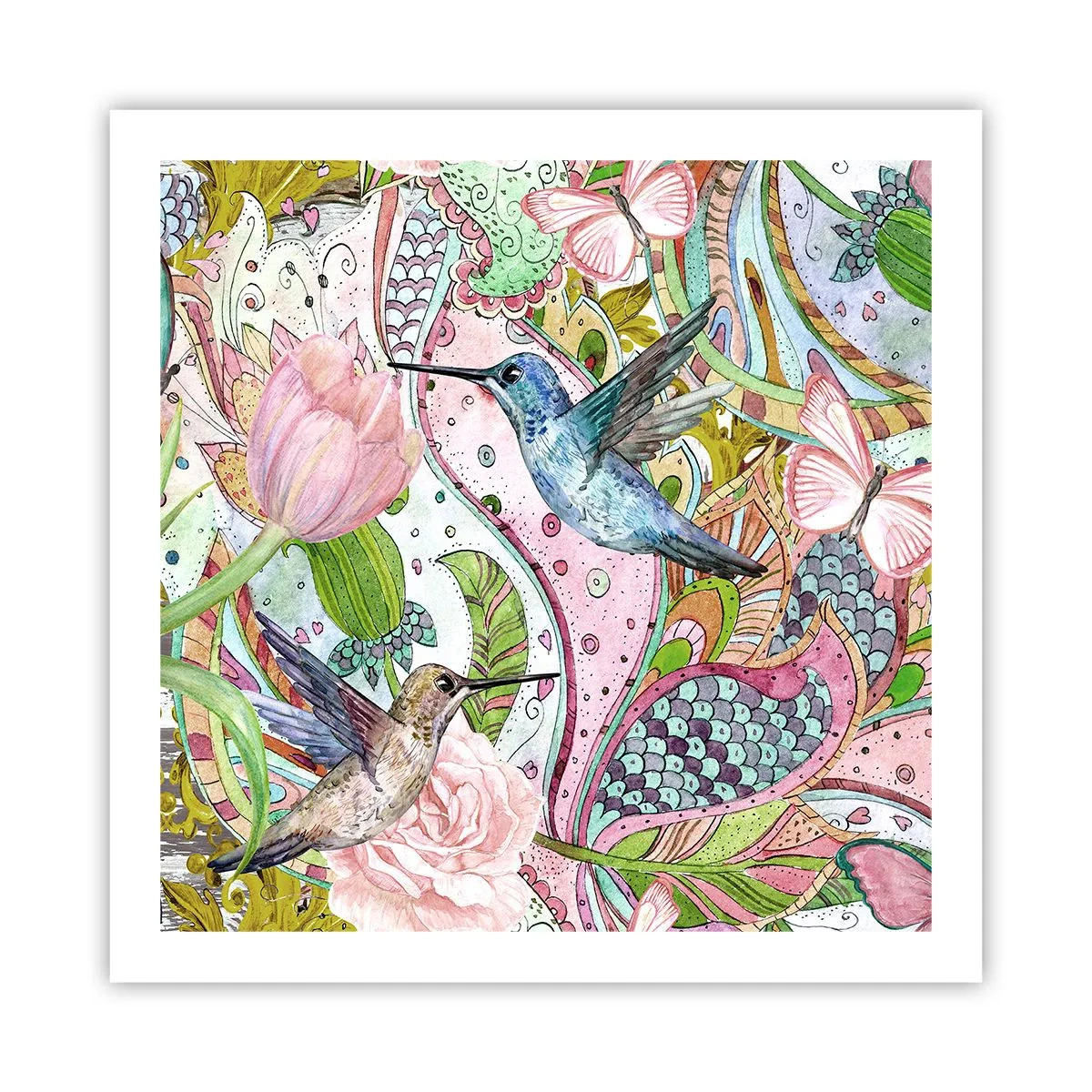 Plakát - Zamotané do lián - 60x60 cm