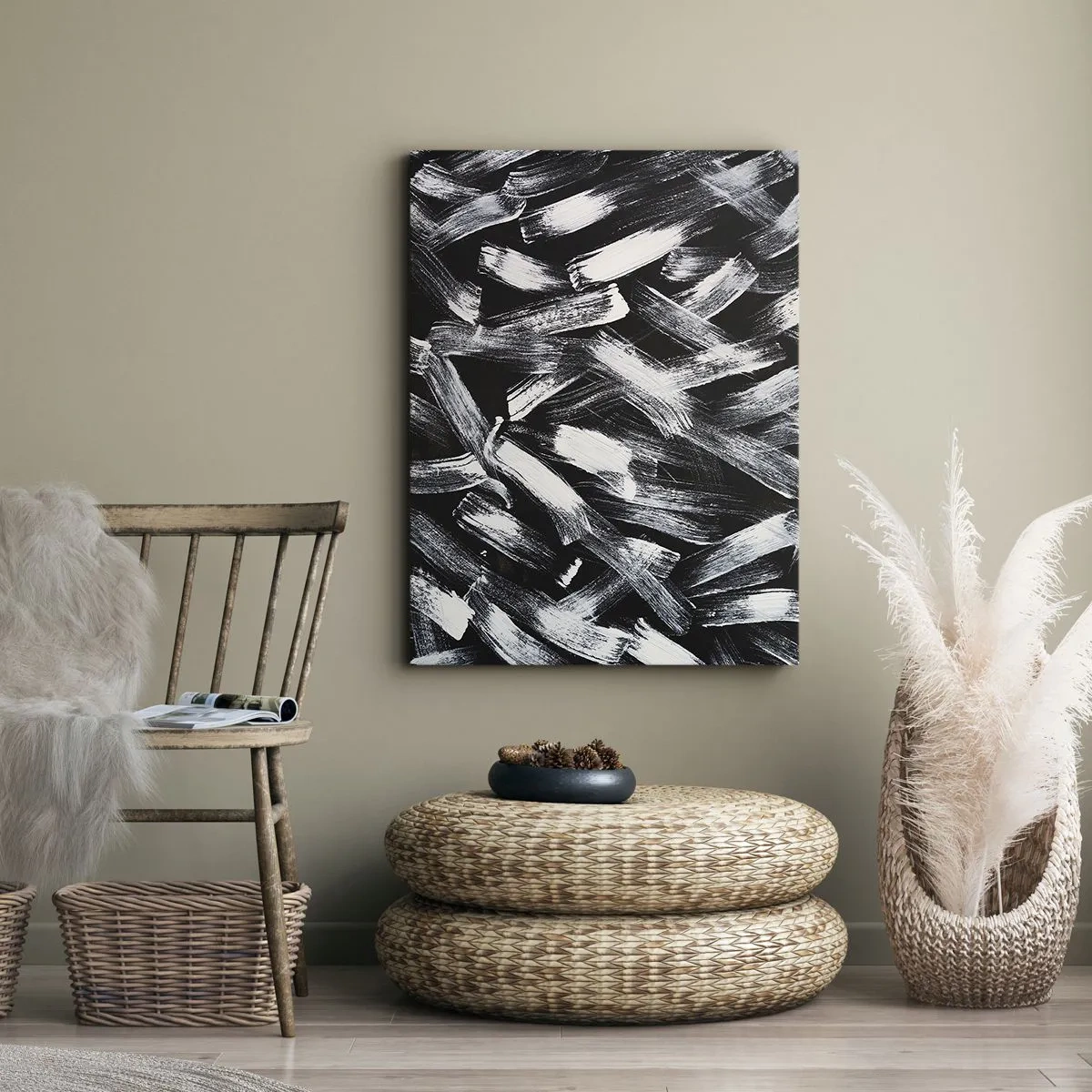 Obraz na plátně - Abstrakce v industriálním duchu - 50x70 cm