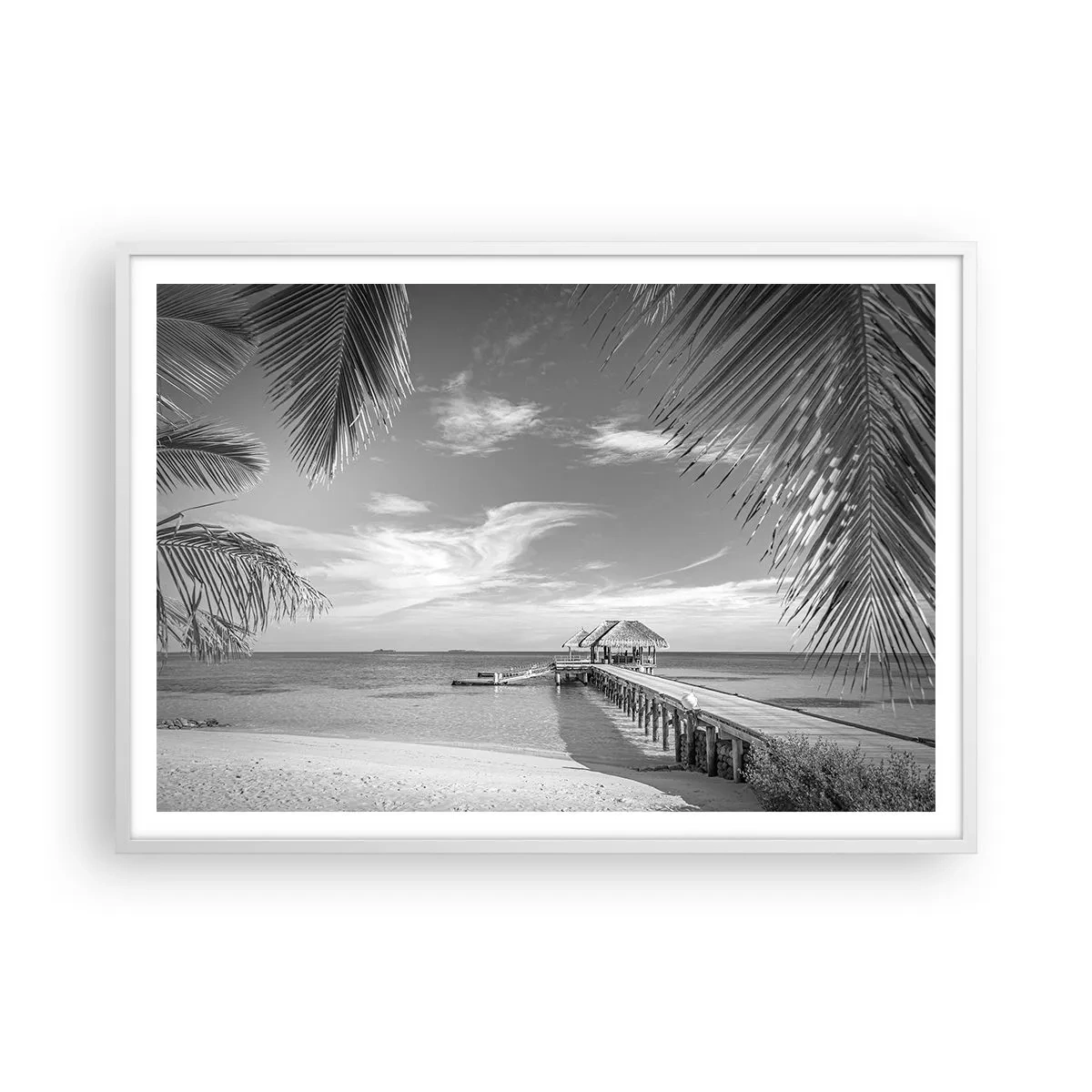 Plakát v bílém rámu - Vzpomínka nebo sen? - 100x70 cm