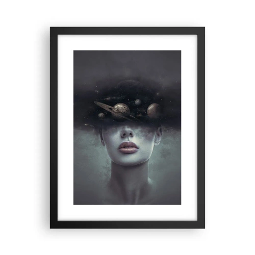 Plakát v černém rámu - A planety… - 30x40 cm