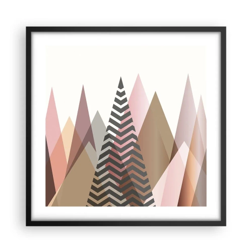 Plakát v černém rámu - Pyramidální pohled - 50x50 cm