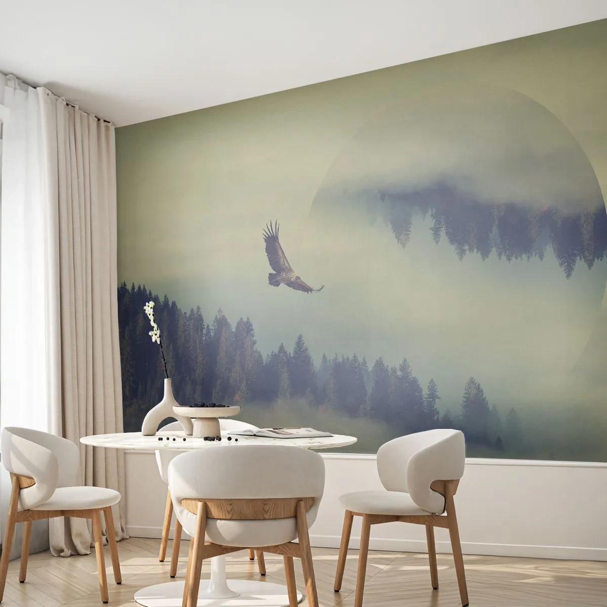Fototapeta Premium Canvas - Viděla jsem stín orla - Orel, Pták, Les - 500x350 cm