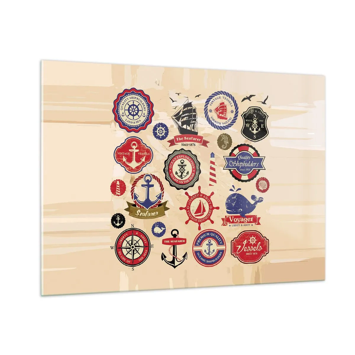 Obraz na skle - Námořnické bratrstvo - 100x70 cm