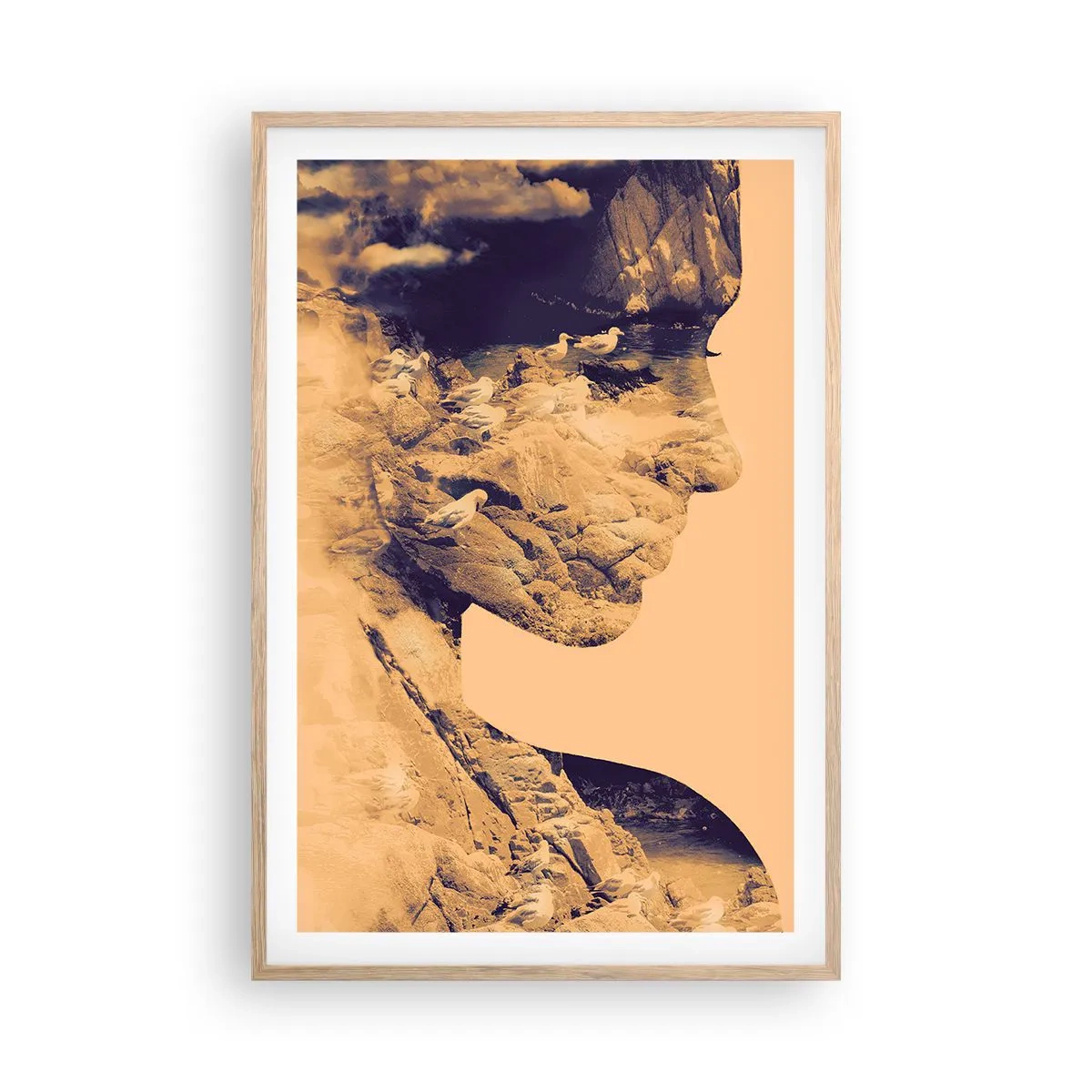 Plakát v rámu světlý dub - Krásná od přírody - 61x91 cm