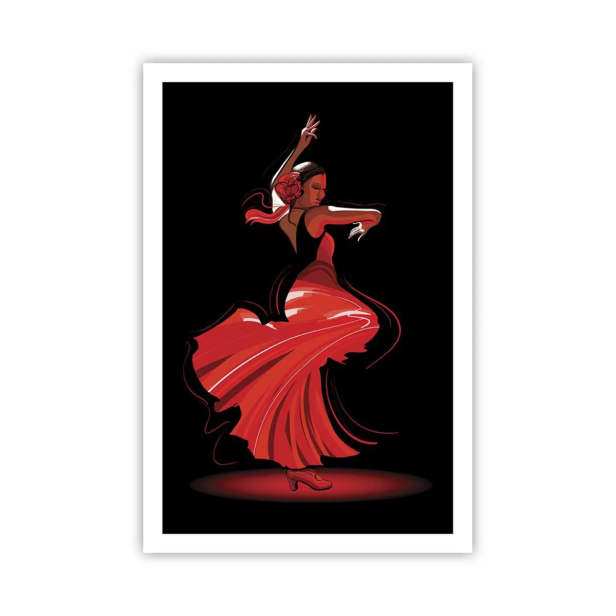 Plakát - Žhavá duše flamenco - 61x91 cm