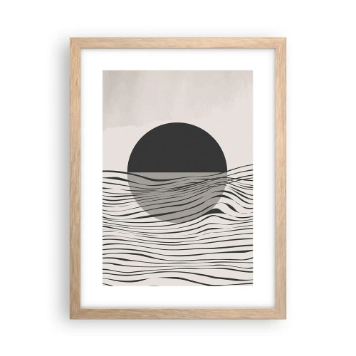 Plakát v rámu světlý dub - Poloviční kompozice - 30x40 cm