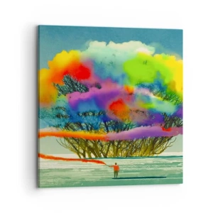 Obraz na plátně - Oživit tento svět - 70x70 cm