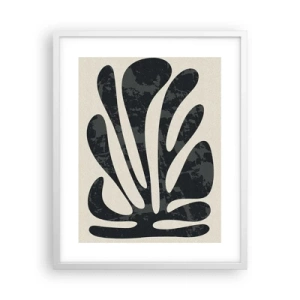 Plakát v bílém rámu - Mnohoprstá abstrakce - 40x50 cm