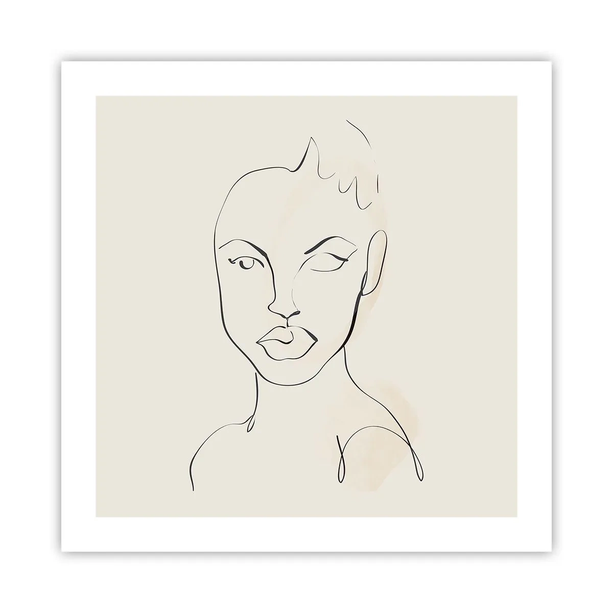 Plakát - Obrys smyslnosti - 50x50 cm