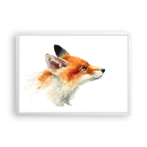 Plakát v bílém rámu - Opatrnosti není nikdy dost - 70x50 cm