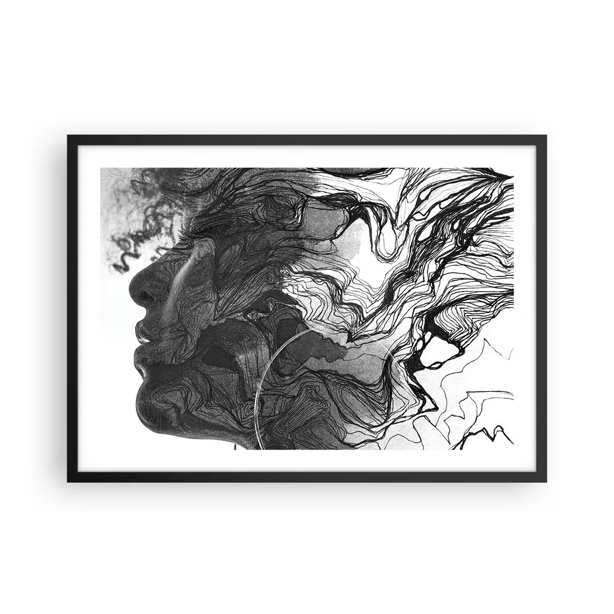 Plakát v černém rámu - Zapletená ve snech - 70x50 cm