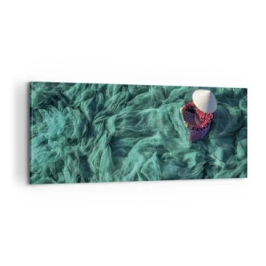 Obraz na plátně - V moři sítí - 100x40 cm
