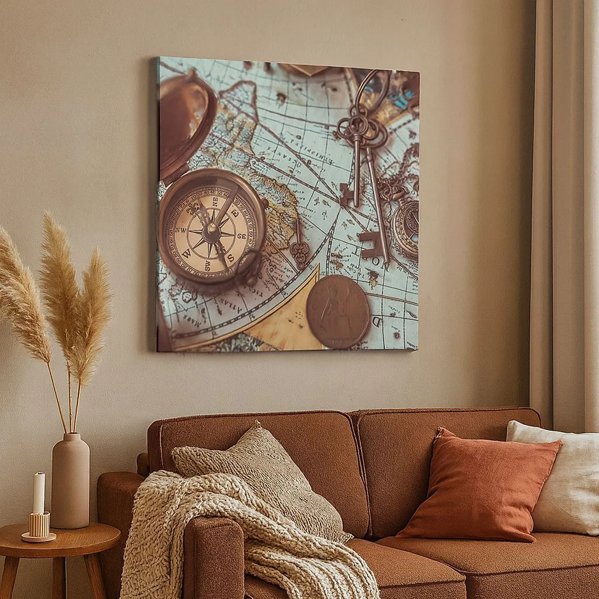 Obraz na plátně - Pro dobrodruha - 30x30 cm